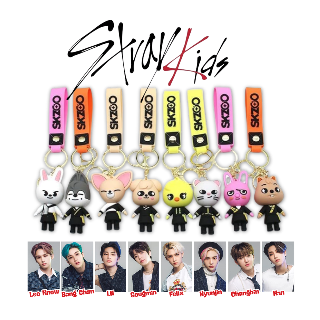 Stray Kids SKZOO Silicone Keychain Set