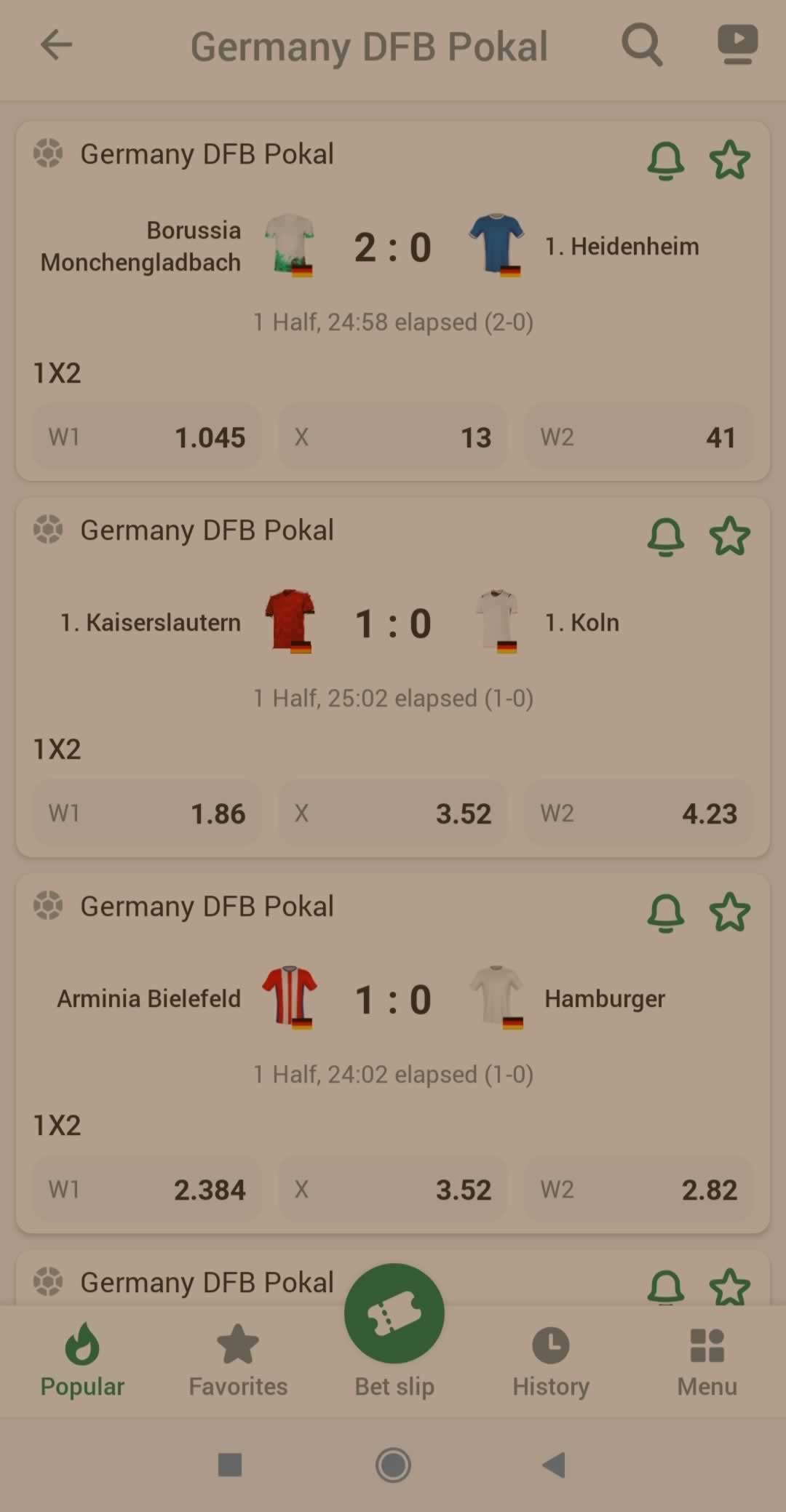 old mobile apps for android